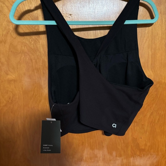 GapFit PowerMove Cross Back Tank Top Sports Bra True Black Size XXL NWT - Picture 3 of 6